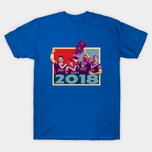 Retro Footy Moments - Sydney Roosters - PREMIERS 2018 T-Shirt